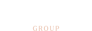 sectora group full logo white + peach on opal